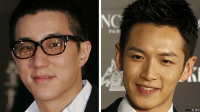 Les acteurs Jaycee Chan (gauche) et Kai Ko (droite) ont été arrêtés pour une affaire de drogue