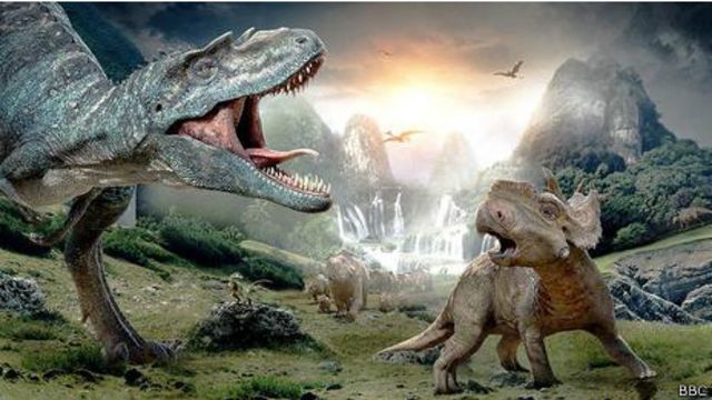 Dinosaurs from the series Walking with Dinosaurs