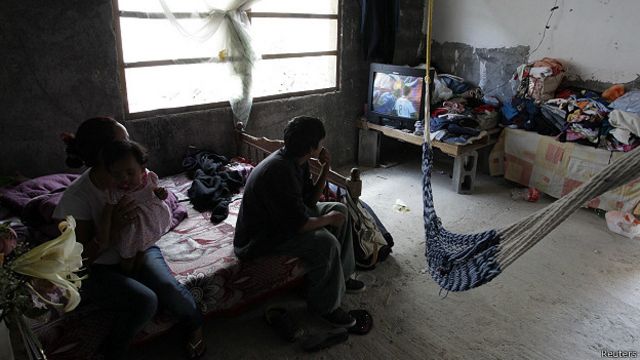 Familia pobre en Brasil