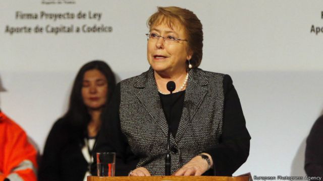 La presidenta de Chile, Michelle Bachelet.