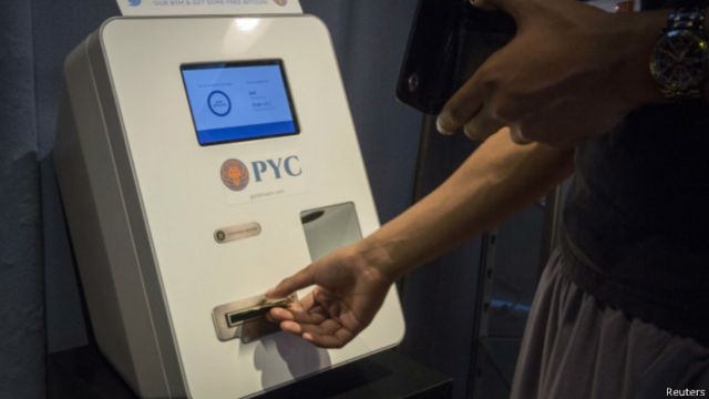 Dispensador de bitcoins