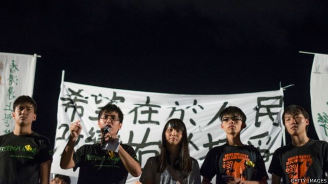 香港中學生9月26日罷課抗議政改方案 c News 中文
