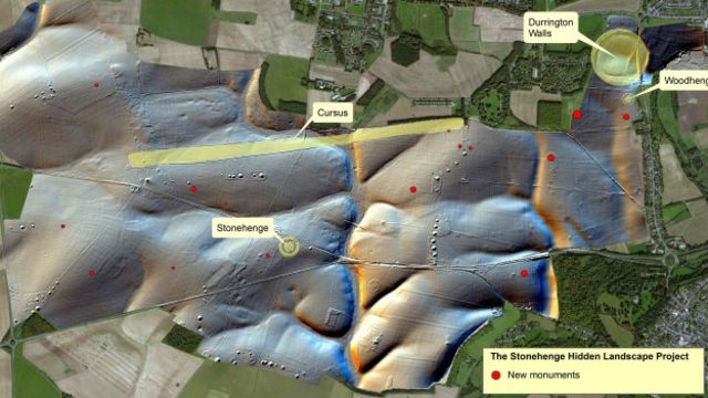 Digital map of Stonehenge