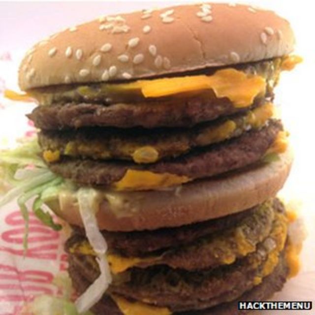 Hamburguesa "monstruo" de McDonald's