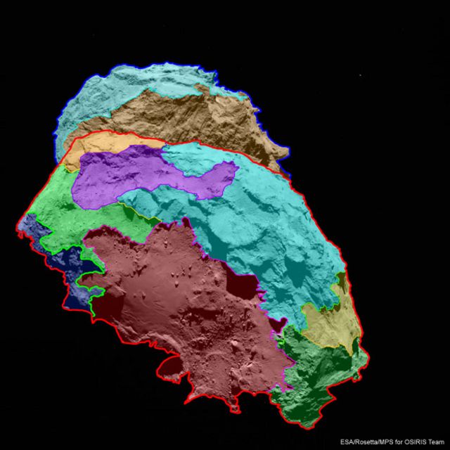 Comet 67P Map