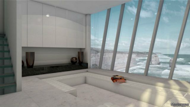 La decoración minimalista busca resaltar las vistas.