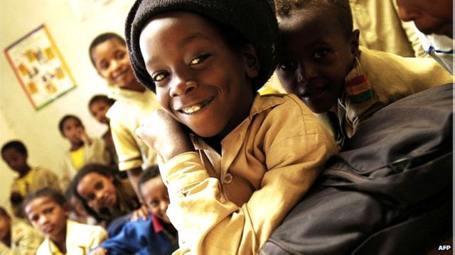 Niño de la comunidad rastafari en Shashamene
