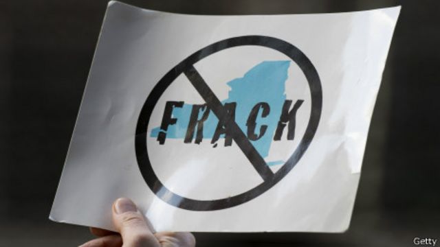 protest against fracking