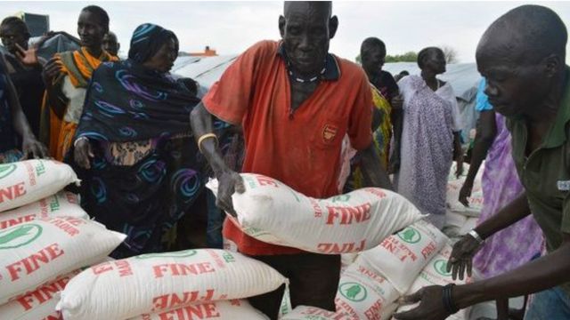 يقدر عدد النازحين في جنوب السودان بنحو مليوني شخص. 
