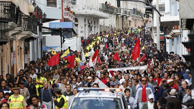 Protesta en Quito
