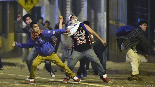 Enfrentamientos en Ecuador