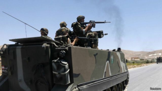 (أرشيف) وقعت اشتباكات بين الجيش اللبناني ومسلحي تنظيم "الدولة الإسلامية" في أغسطس/آب.