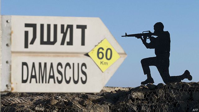 escultura de un soldado con señal de Damasco