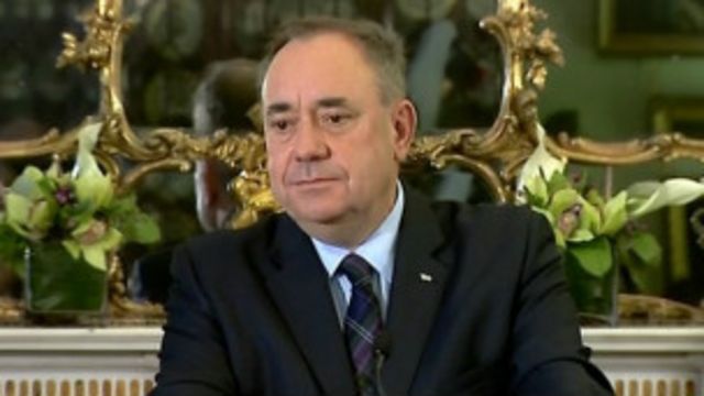 Le premier ministre écossais Alex Salmond