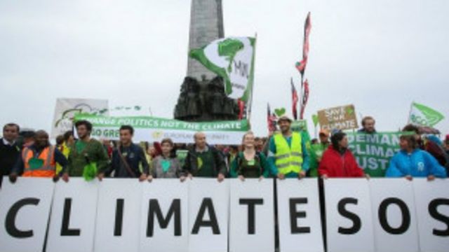 Des manifestations ont été organisées ce 21 septembre 2014 dans quelque 160 pays, en vue de mesures d'urgence concernant le climat.