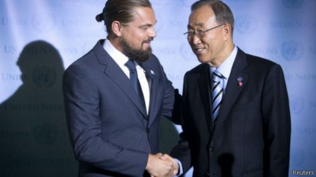 140921195353_ban_ki_moon_di_caprio_512x288_reuters الآلاف في مسيرات حول العالم للتحرك ضد التغير المناخي