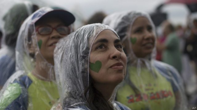 Demonstrasi untuk perubahan iklim juga diadakan di Rio de Janeiro, Brasil