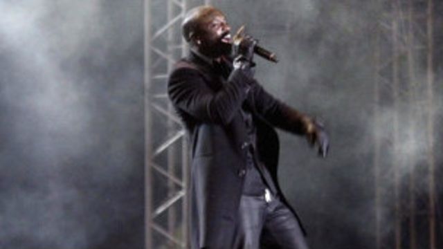 La star du R'n'B Akon en concert (Archives).
