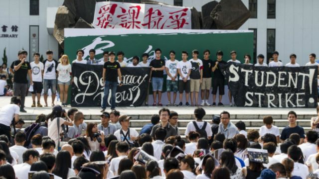 Biểu tình hôm 22/9 của sinh viên Hong Kong