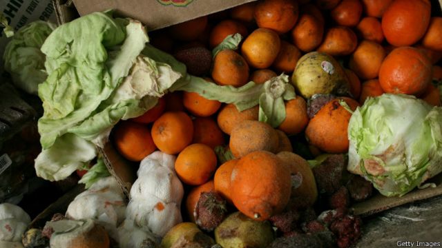 Sekitar 40% makanan di AS terbuang dan hanya 5 % yang dibuat kompos.