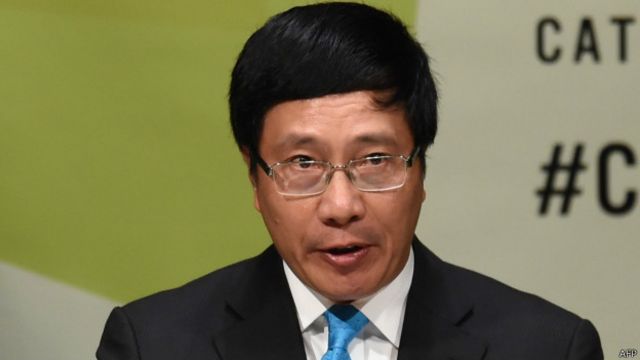 越南副总理兼外长范平明(23/09/2014)