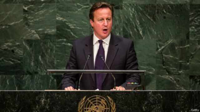 英国首相卡梅伦(24/09/2014)