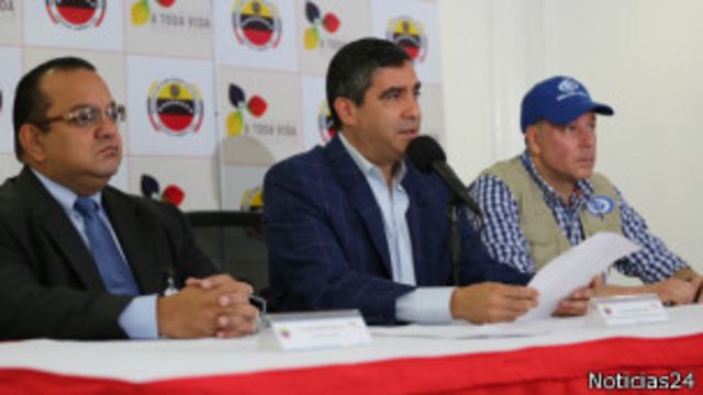 Ministro del Interior de Venezuela en rueda de prensa