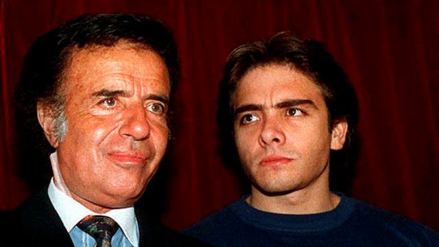Resultado de imagen de menem muerte de hijo