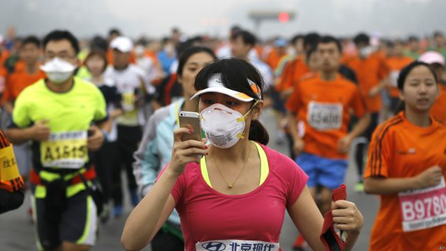 北京「霾」拉松