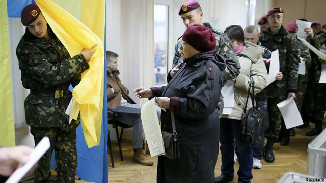 Избирательный участок в Киеве