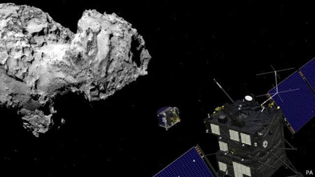 La ESA consiguió posar un módulo en un cometa.
