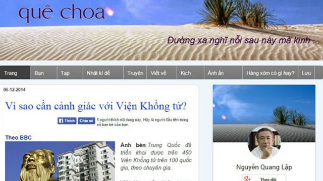 Blog Quê Choa hiện không còn truy cập được theo cách thông thường