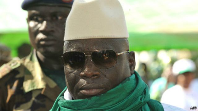Le président gambien Yahya Jammeh