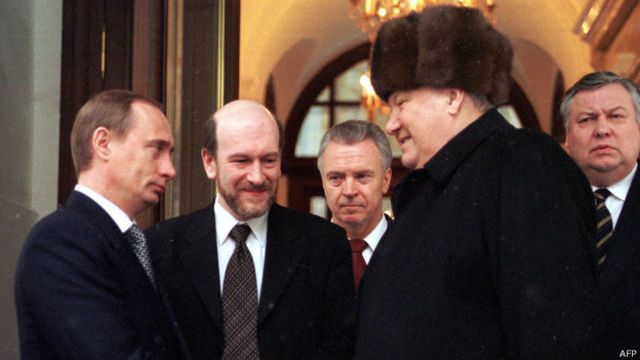 Владимир Путин и Борис Ельцин