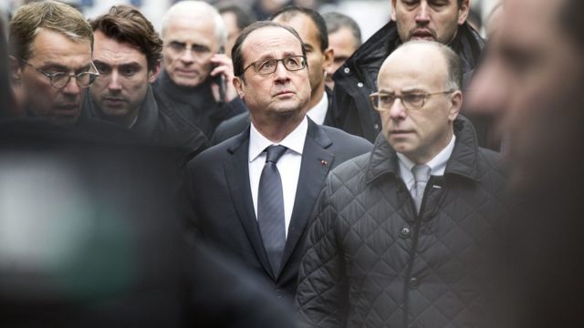 法國總統奧朗德發表講話，譴責此次襲擊。