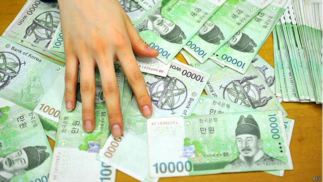 Billetes surcoreanos