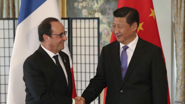習近平與奧朗德