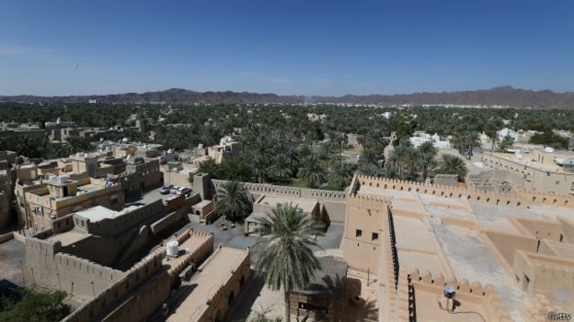 Una vista de Nizwa, en Omán