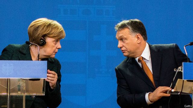 Ангела Меркель и Виктор Орбан