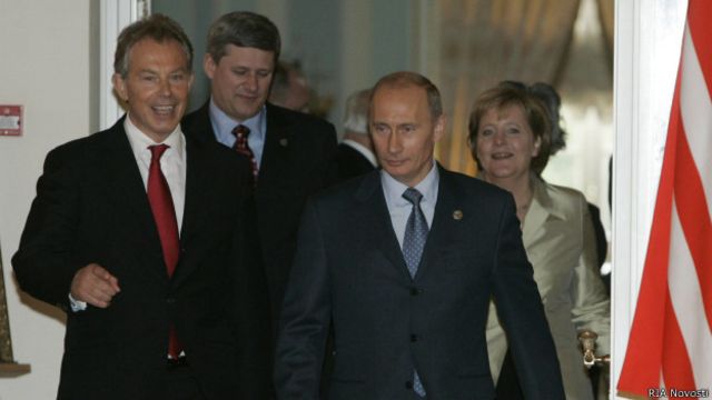 Путин на саммите Восьмерки
