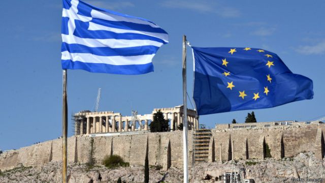 希臘和歐盟旗