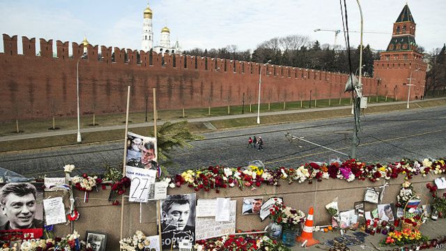 с места убийства немцова