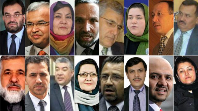 ۱۶ وزیر پیشنهادی دولت وحدت ملی افغانستان، دارای تحصیلات و تجارب کاری ذیل هستند.