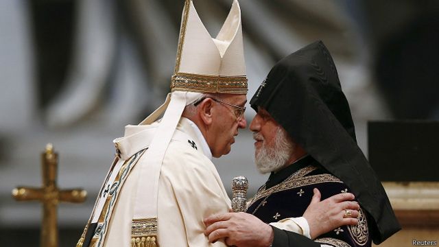 Папа Франциск и католикос всех армян Гарегин II