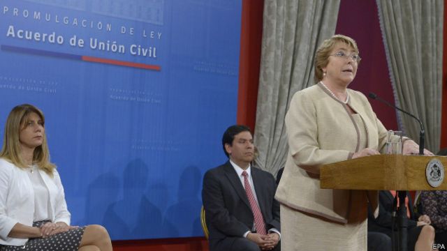 bachelet, chile, uniones civiles