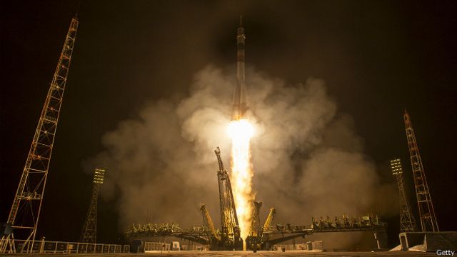 Старт "Союза" с Байконура