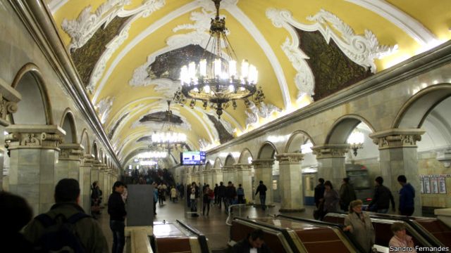 Metrô moscovita (Foto: Sandro Fernandes)