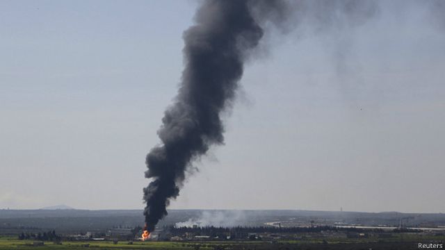 Нефтяной завод в Сирии