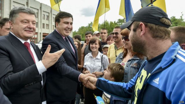 Порошенко и Саакашвили