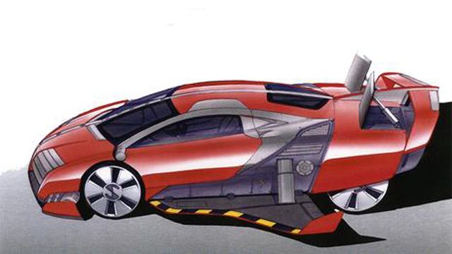 Hình ảnh vẽ xe ô tô tương lai đầy sáng tạo